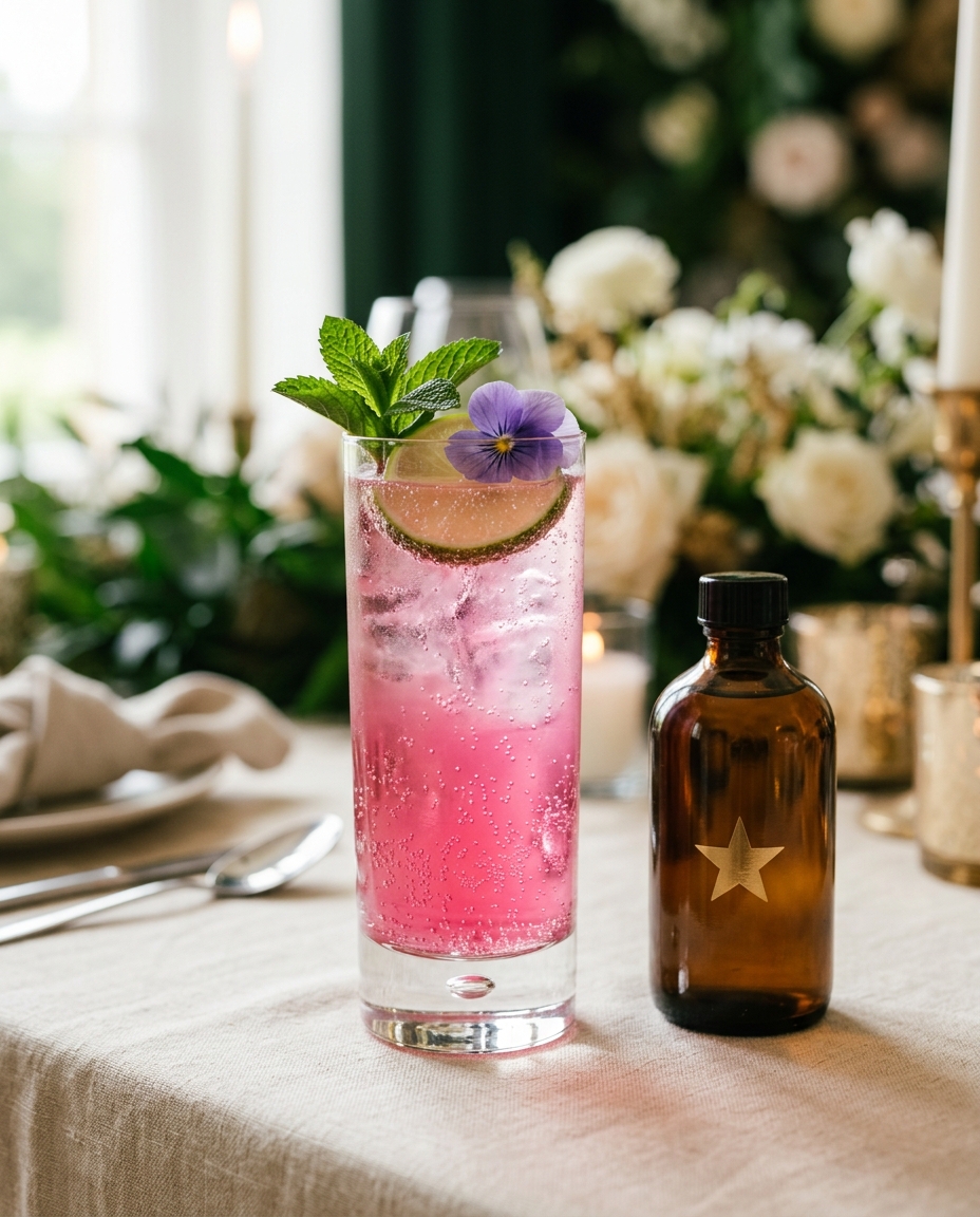 Dragonberry mojito infused mocktail powered by Powered by Plants Mood House